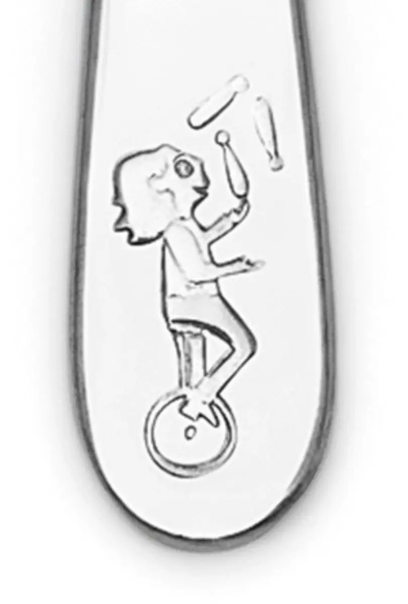 Zilverstad Kinderbestek 4-delig Circus RVS 18/10 - 4 Stuks - afbeelding 6 van 6