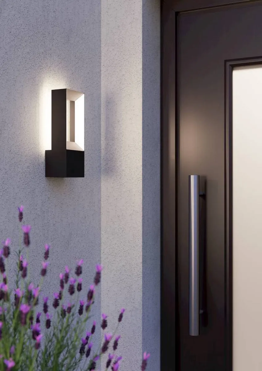 Eglo Riforano Wandlamp Buiten LED 11cm - Zwart