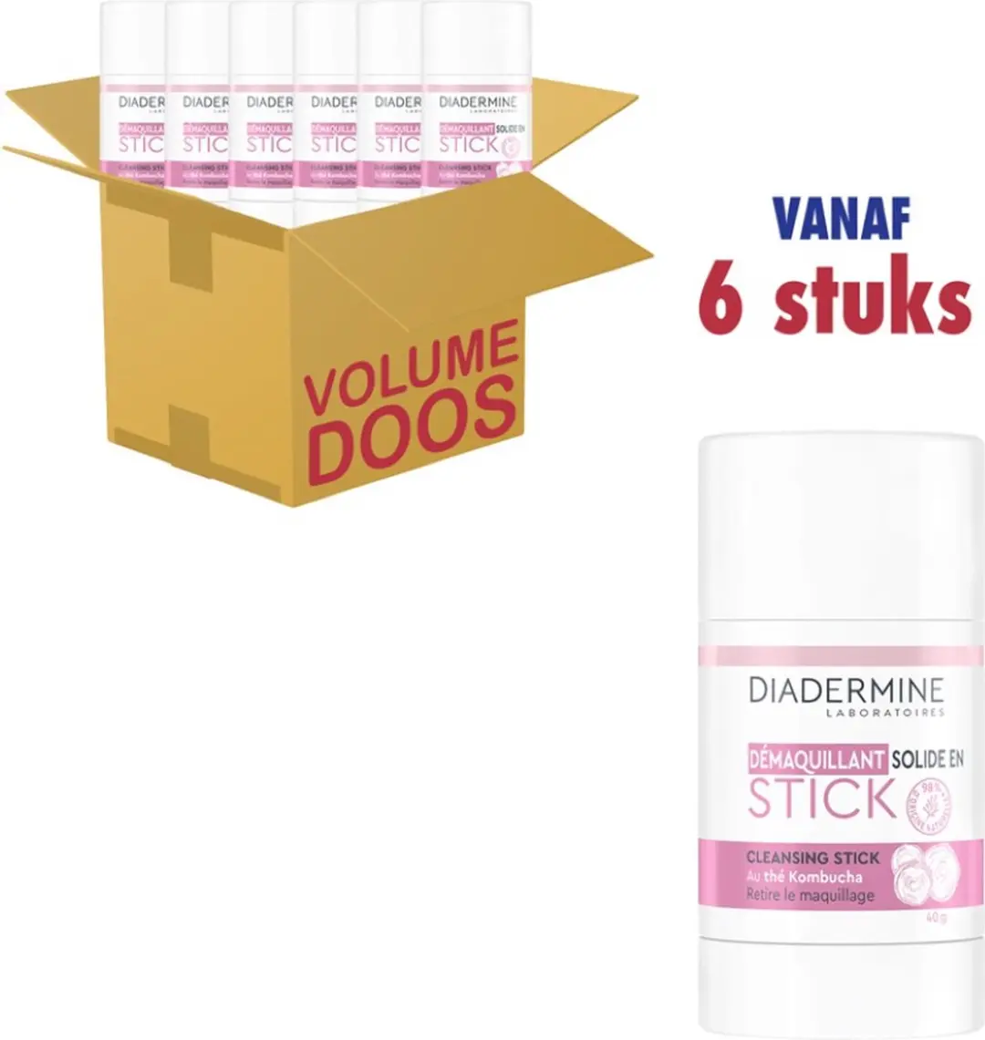 Diadermine Reinigingsstick Kombucha Thee 40g