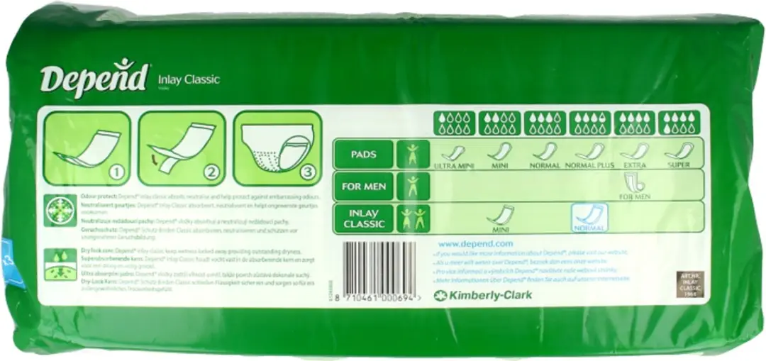 Depend Inl. Normal 30 Stuks