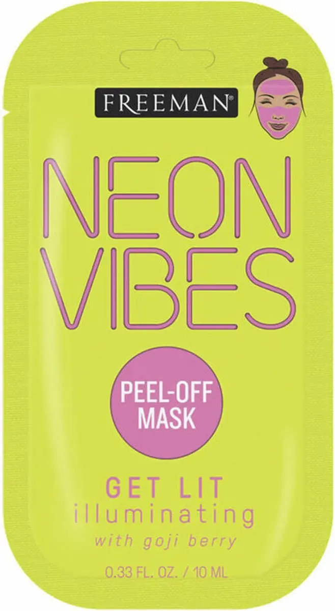 Freeman Beauty Neon Vibes Peel Off Gezichtsmasker 10ml