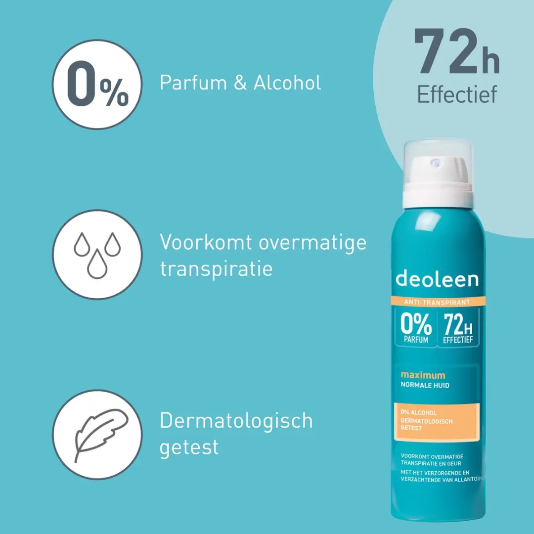 Deoleen Intense Protect Spray 3x150ml - 0% parfum & alcohol
