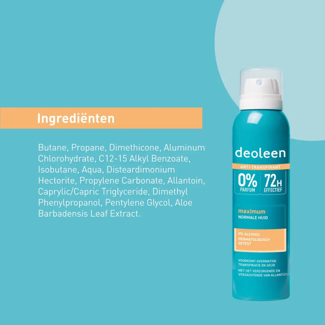 Deoleen Intense Protect Spray 3x150ml - 0% parfum & alcohol
