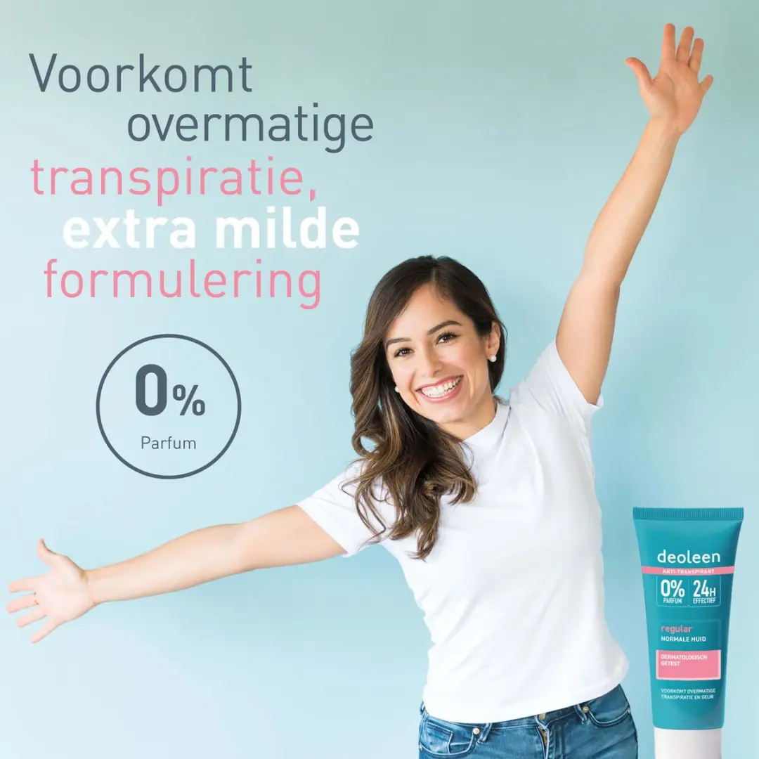Deoleen Anti-transpirant Crème Regular 50ml - 0% Parfum