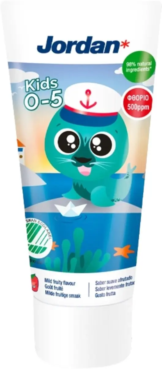 Jordan Kids Tandpasta 50ml - Milde Fruitsmaak