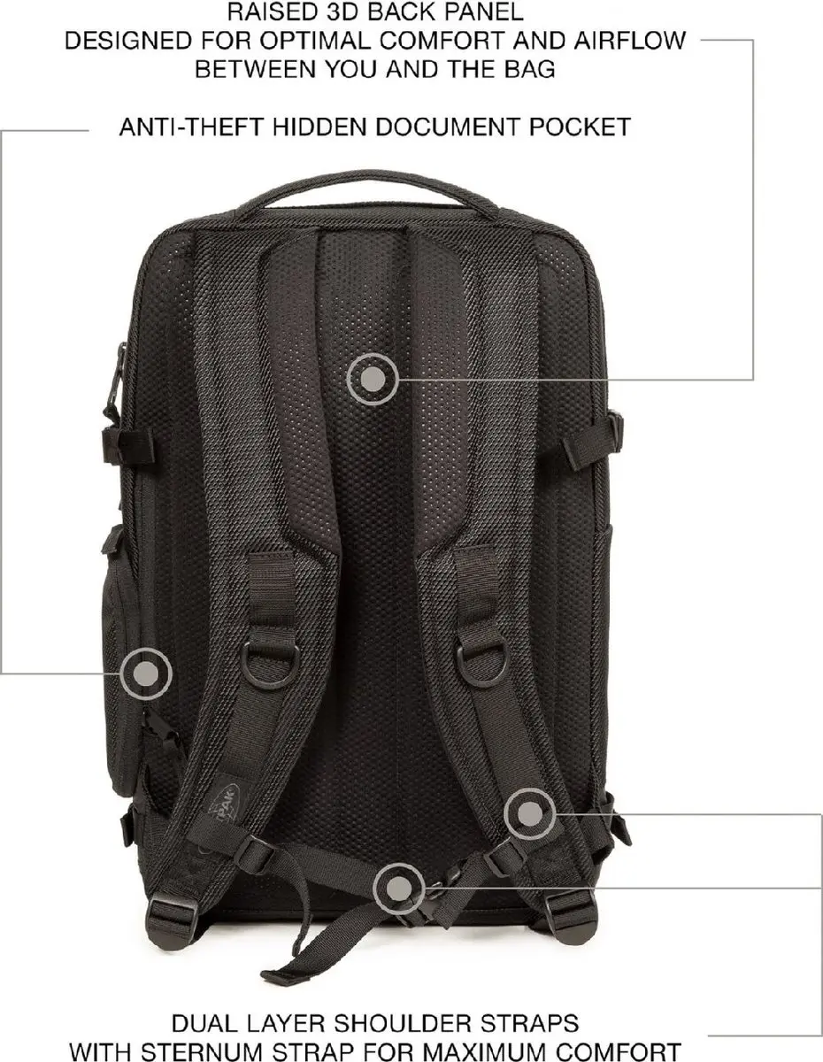 Eastpak Tecum Laptoprugzak 15 inch - 5 Vakken - Grijs
