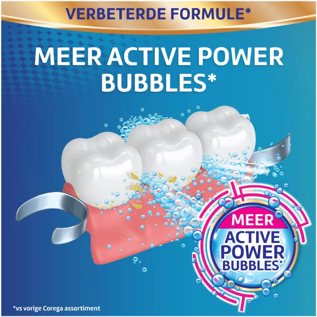 Corega Reinigingstabletten Antibacterie 66 Stuks