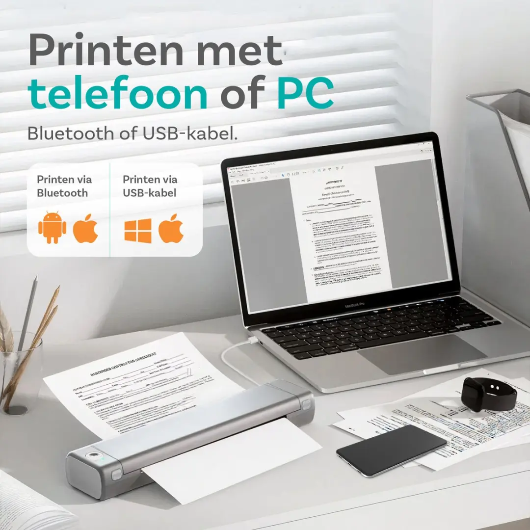 Pora&Co M08F Thermische Printer - Grijs