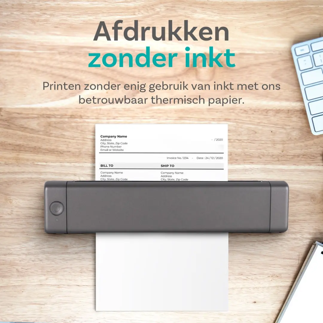 Pora&Co M08F Thermische Printer - Grijs