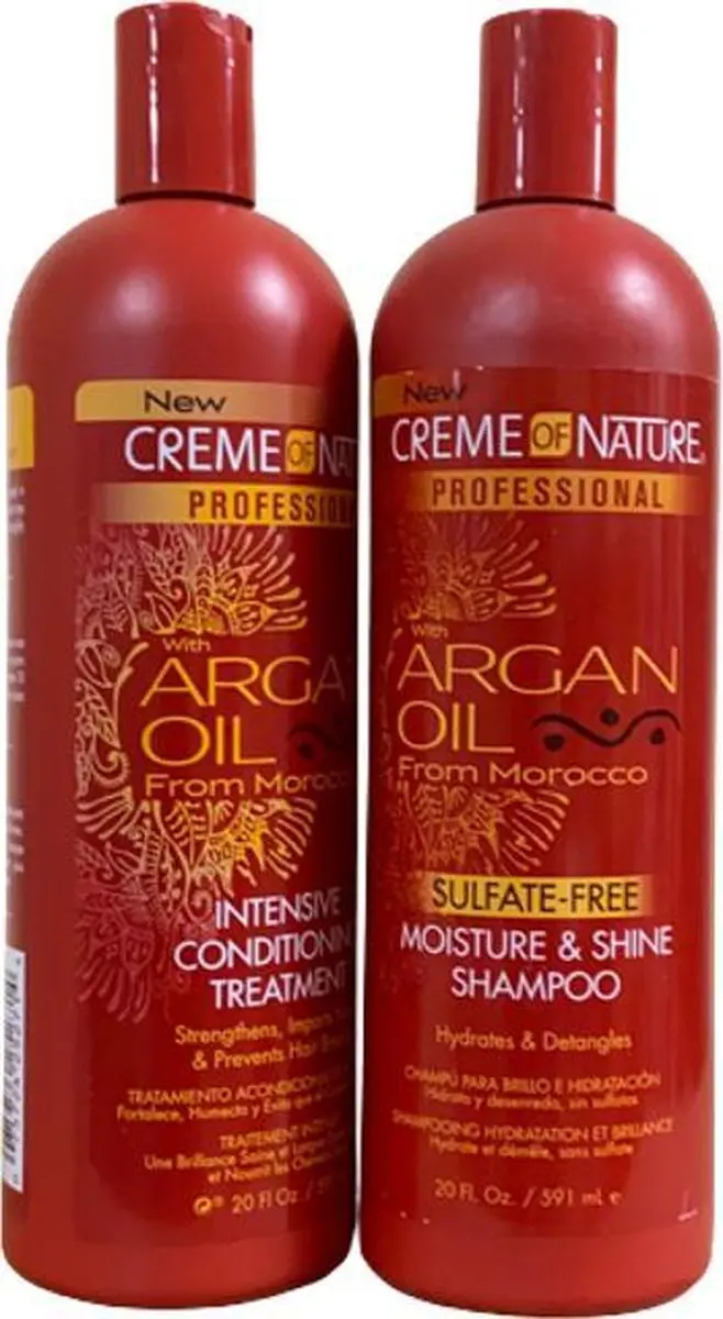 Creme of Nature Argan Oil Shampoo & Conditioner Set 1180ml
