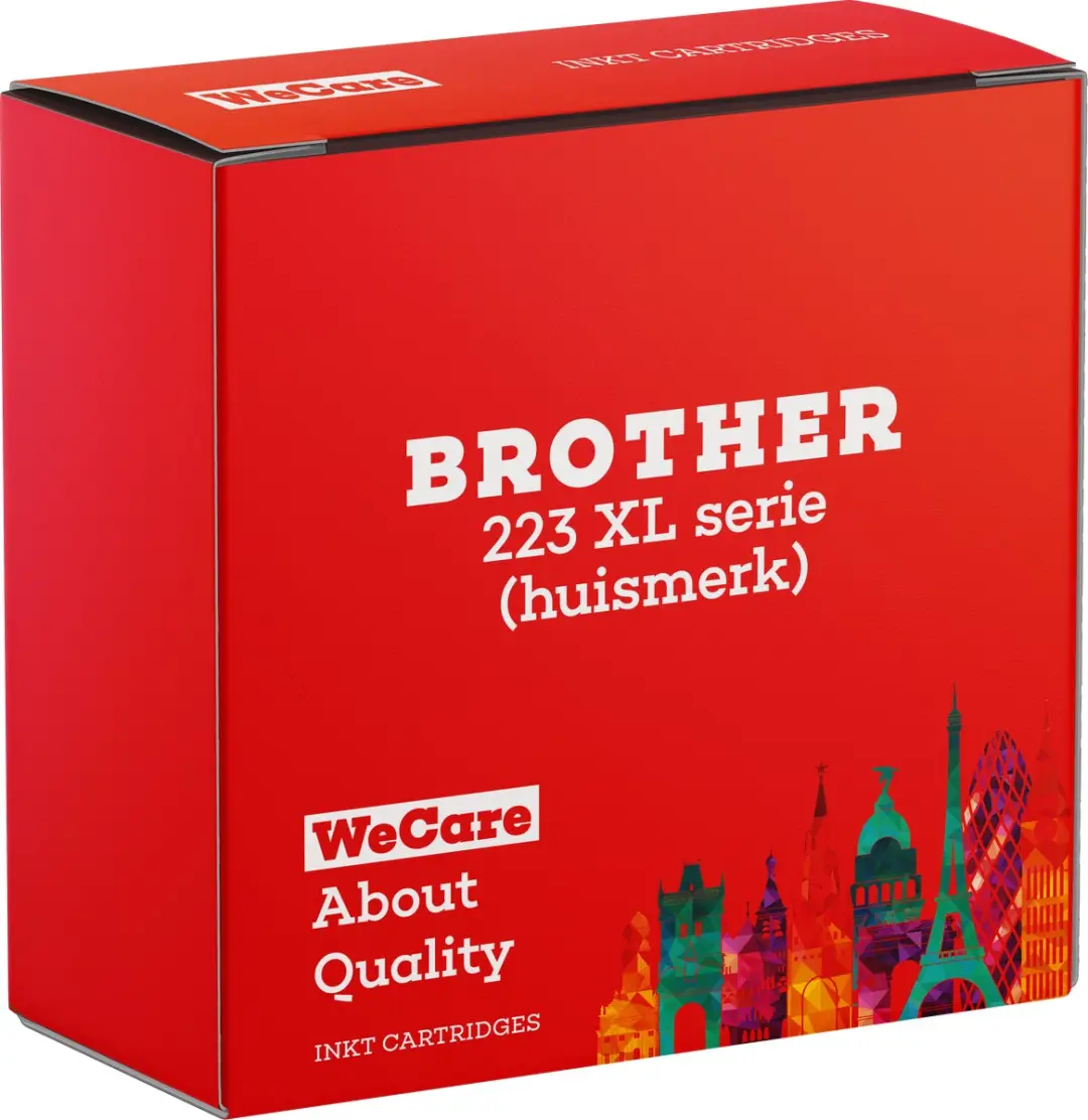 weCare LC223 XL Cartridges - 8 Stuks (Multipack) - o.a. Brother MFC/DCP