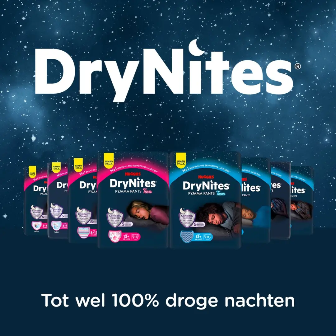 DryNites Luierbroekjes Jongens 3-4j 64 Stuks