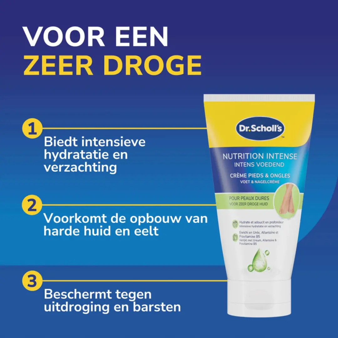 Scholl Dr. Voet & Nagelcrème Intens Voedend - 3x150ml