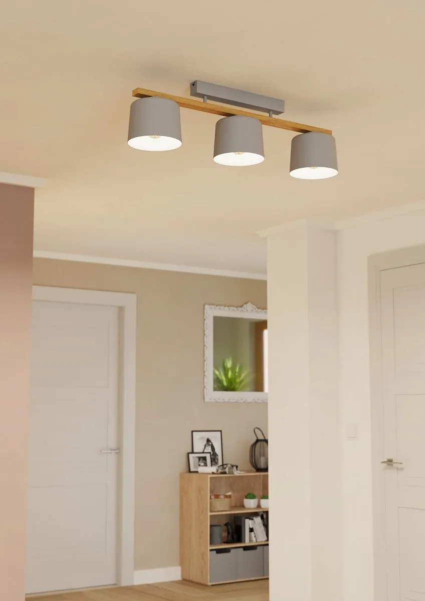 Eglo Mariel Plafondlamp E27 - 91cm - Bruin - afbeelding 6 van 6