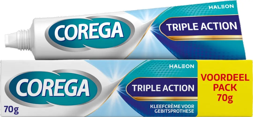 Corega Triple Action Kleefcrème 420g - 6 Stuks