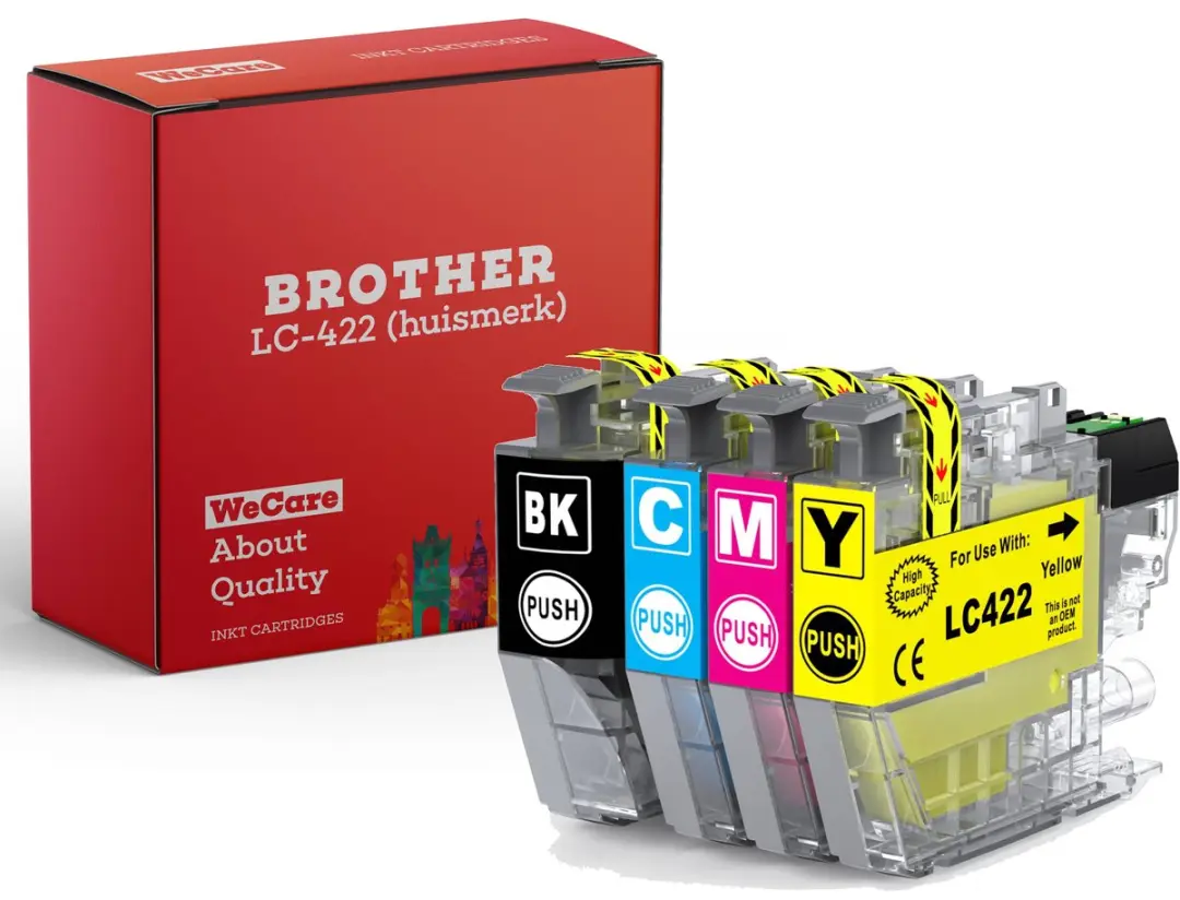 weCare LC-422XLVAL Inktcartridges 4-pack