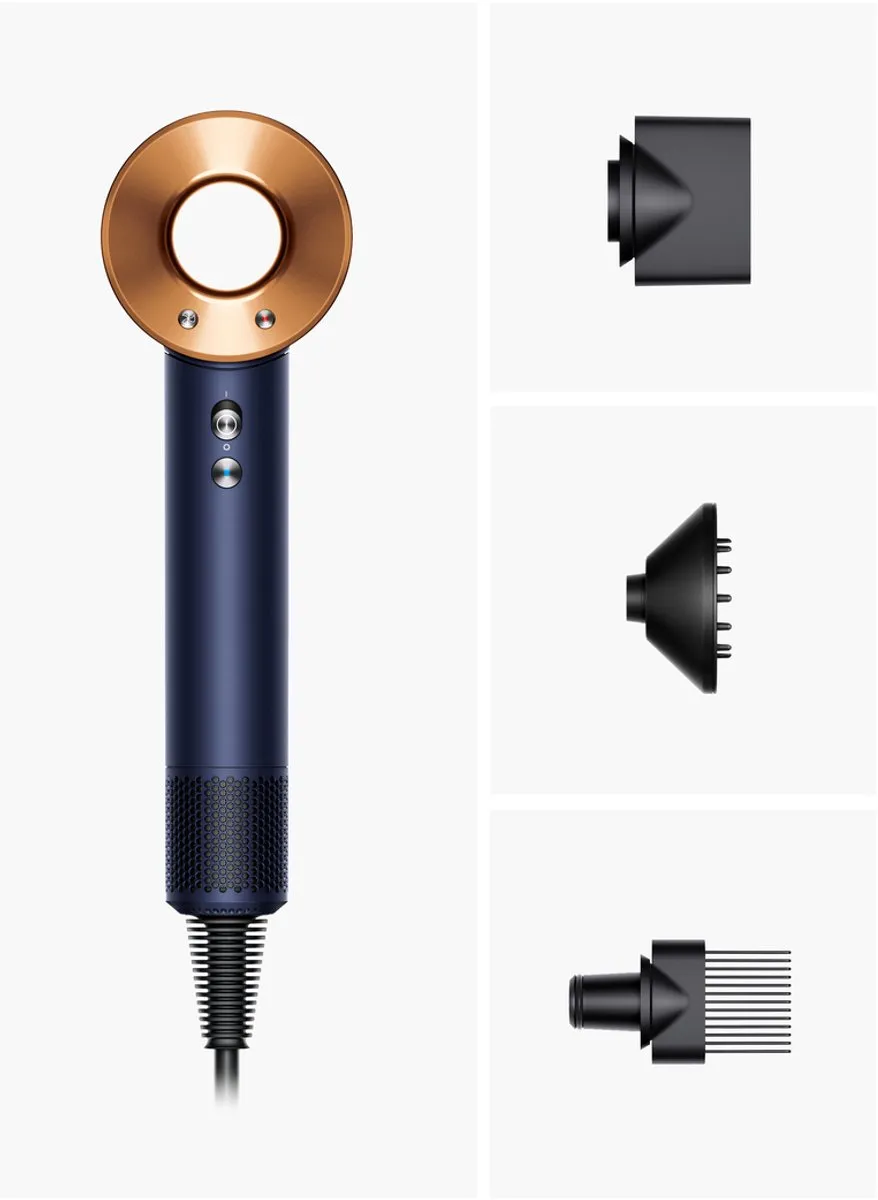 Dyson Supersonic Curly+Coily Föhn - Pruisisch Blauw/Koper
