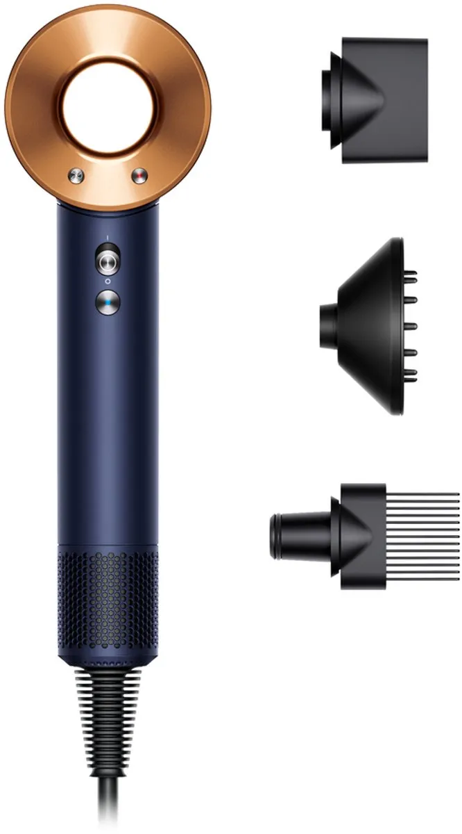 Dyson Supersonic Curly+Coily Föhn - Pruisisch Blauw/Koper