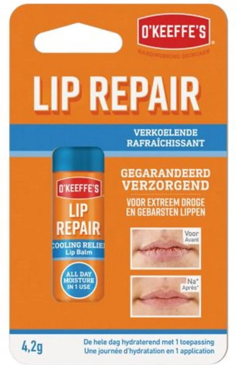 O'Keeffe's Lip Repair Cooling - 6 Stuks