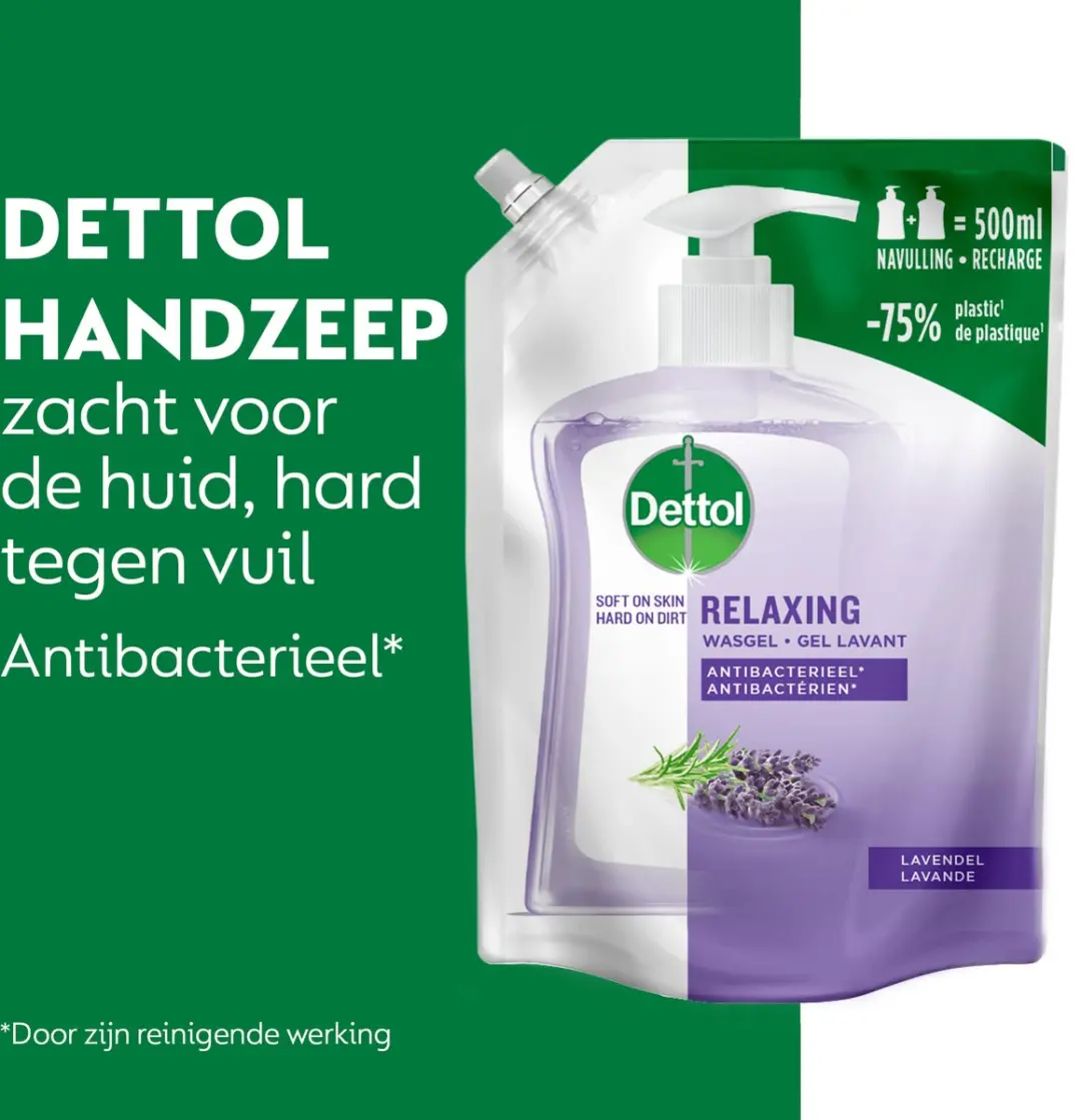 Dettol Refill Relaxing Lavender 500ml - 3 Stuks