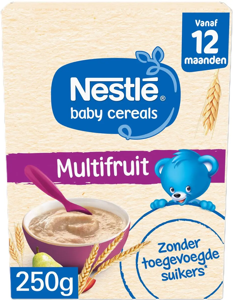 Nestlé Baby Cereals Multifruit Babypap 12m+ - 2,25kg (9x250g)