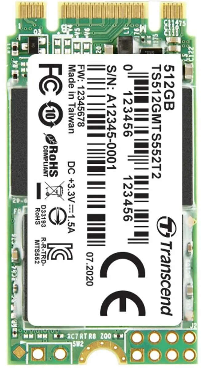 Transcend MTS552T2 M.2 SSD 512GB