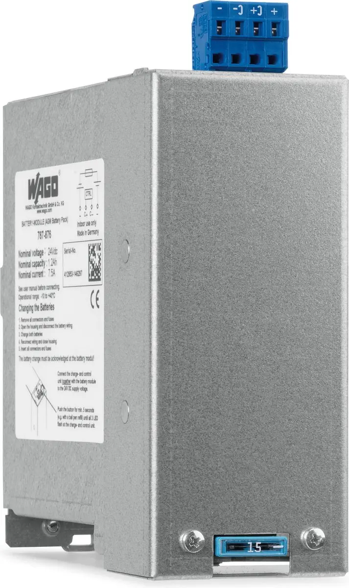 WAGO 787-876 DIN-rail Netvoeding 24V 7.5A