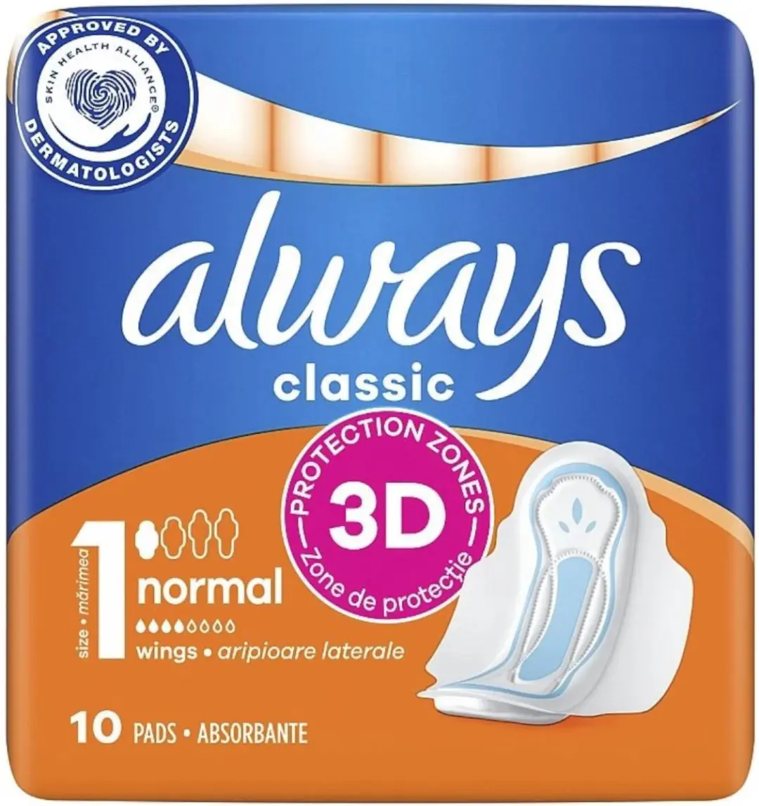 Always Classic Normal met vleugels 10 Stuks