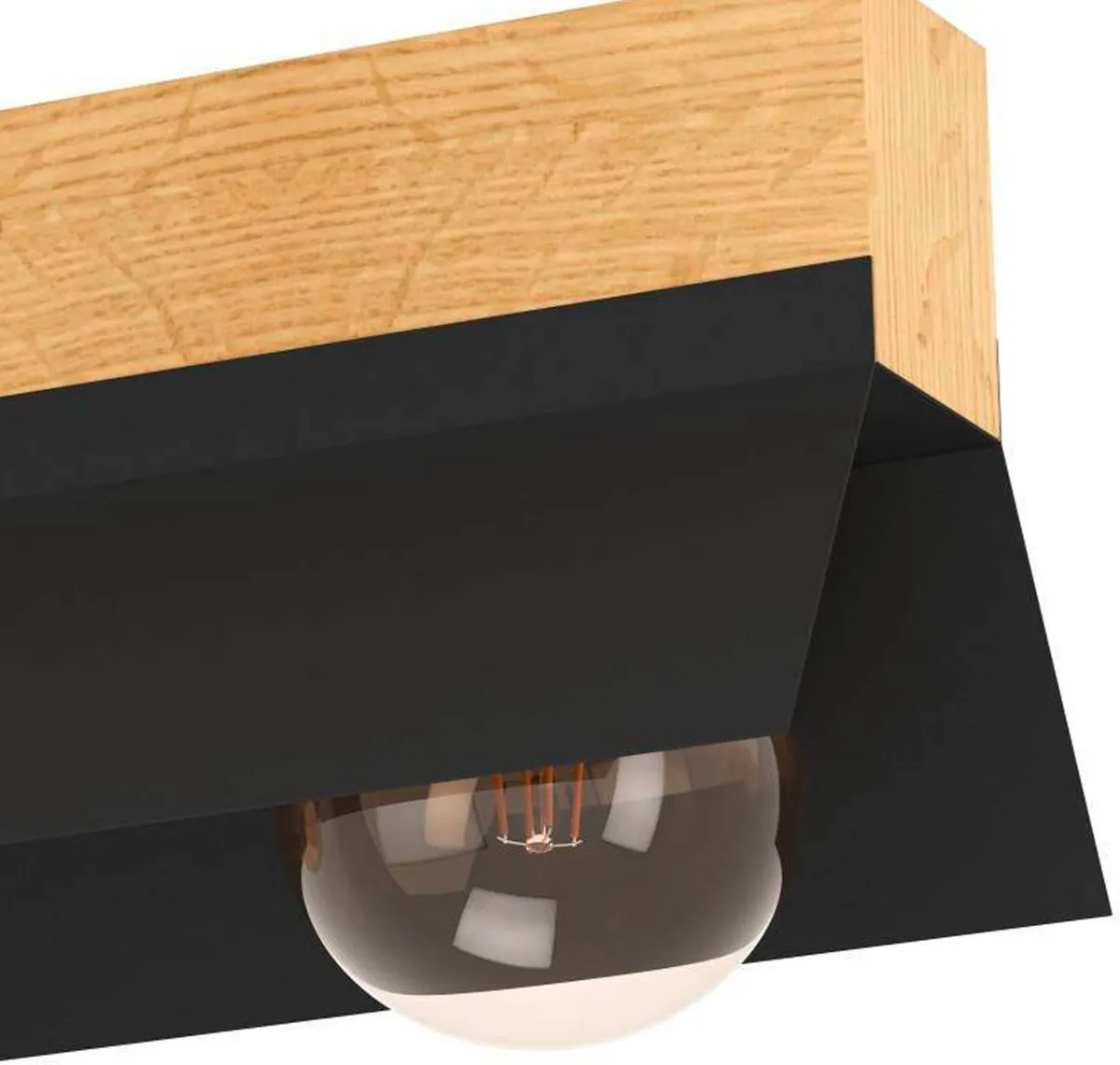 Eglo Tarrafo Plafondlamp E27 64cm - 3 Lichtpunten - Zwart/Bruin