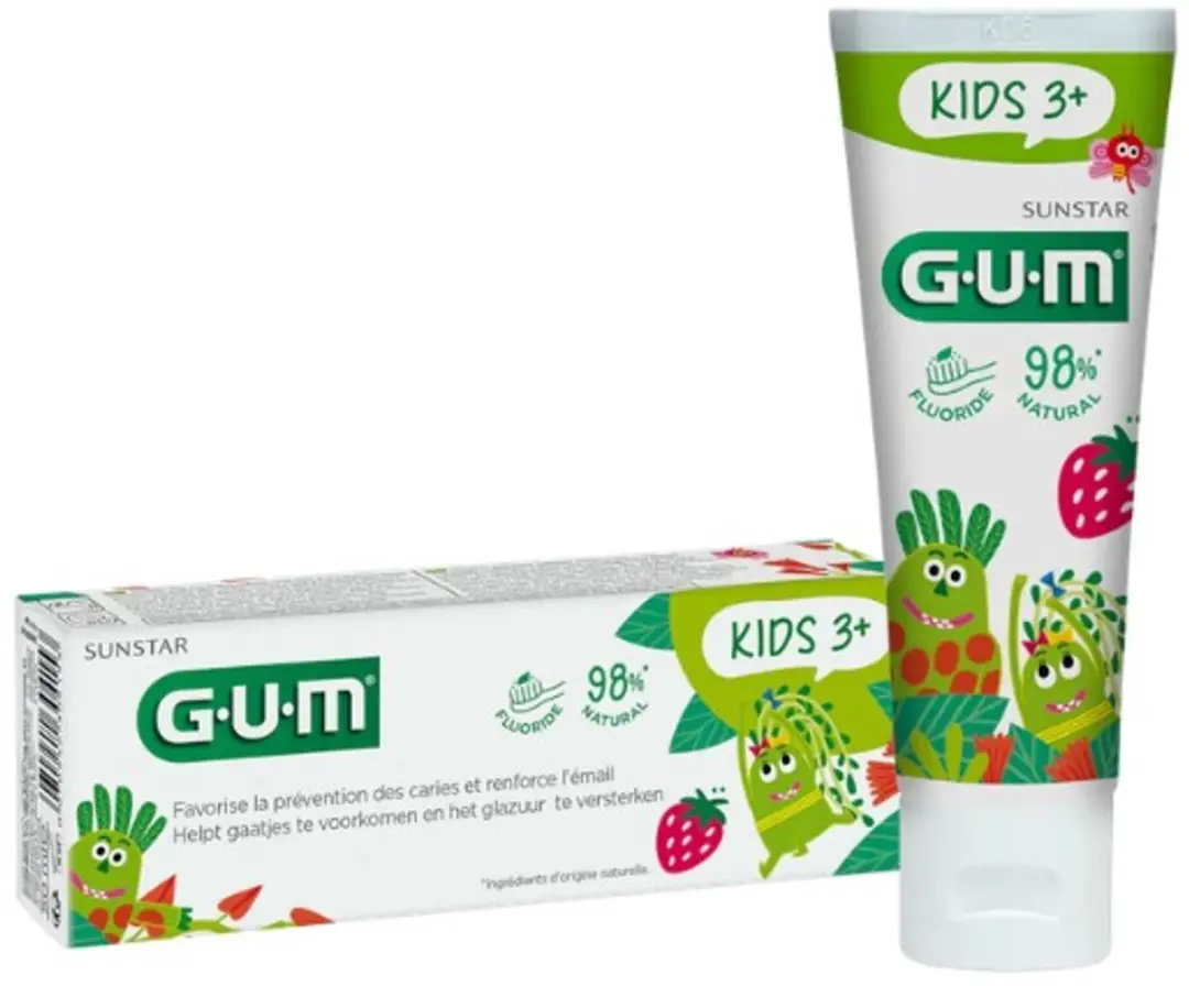3x GUM Tandpasta Kids 3+ 50 ml