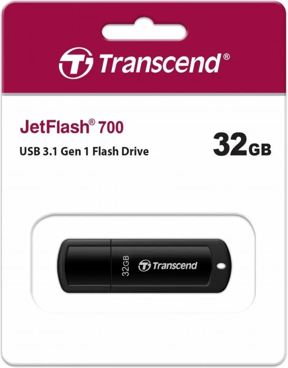 Transcend JetFlash 700 TS32GJF700 USB-stick 32GB - Zwart