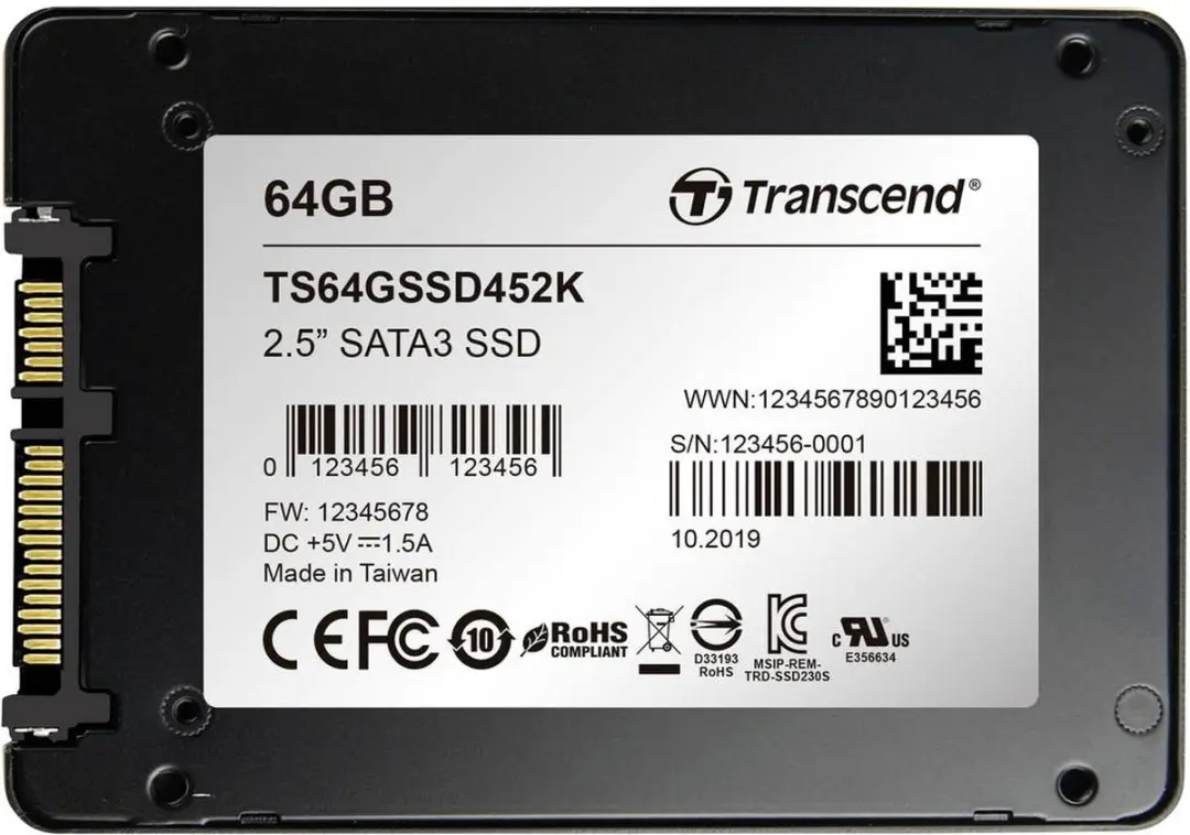 Transcend SSD452K TS64GSSD452K SSD 128GB - 2.5 inch SATA