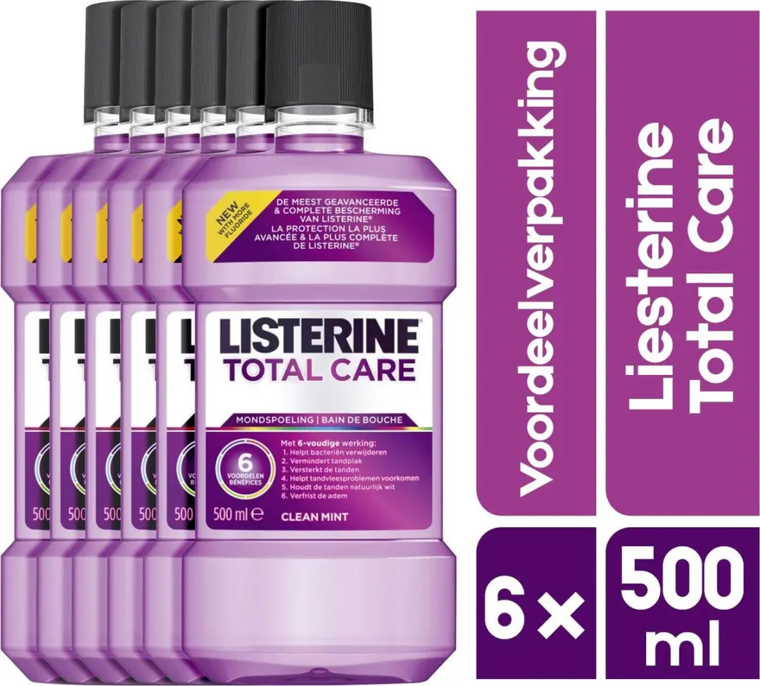 Listerine Mondwater Total Care 6x500ml
