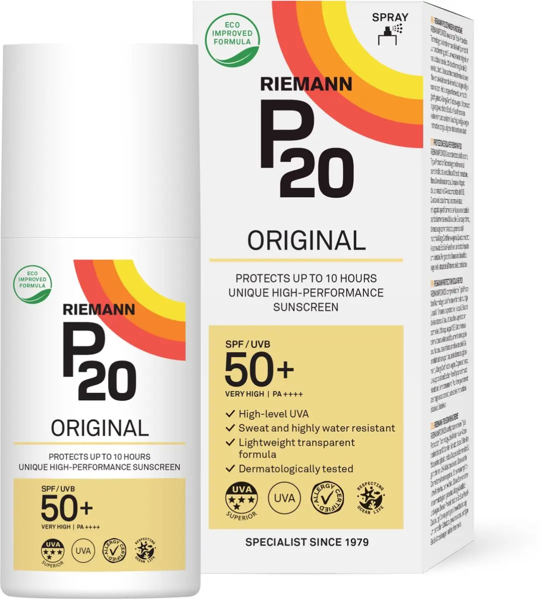 P20 Original SPF 50+ Zonnebrandspray 175ml