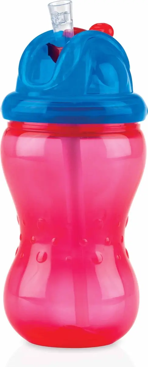 Nûby Flip-It Antilekbeker 360ml - Rood - afbeelding 6 van 6
