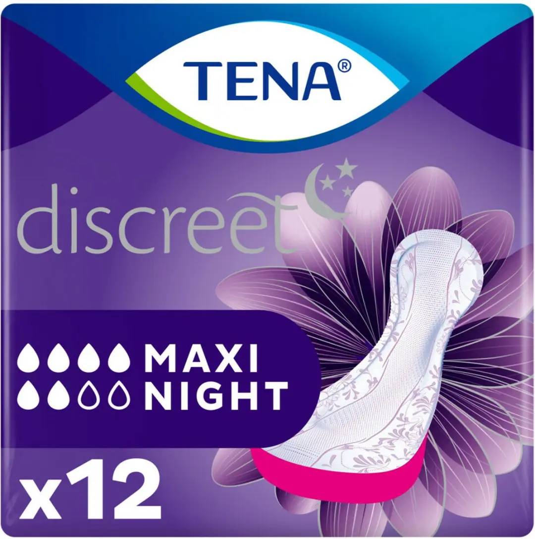 TENA Discreet Maxi Night Inlegkruisjes