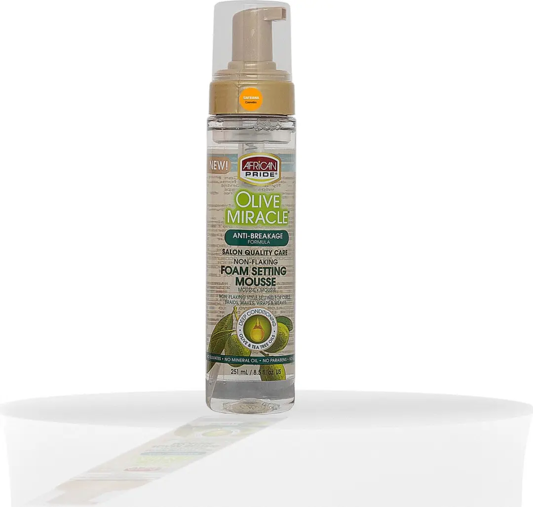 African Pride Olive Miracle Foam Set Mousse 251ml