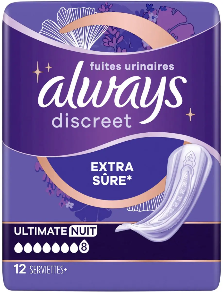 Always Discreet Ultimate Night Verband 12 Stuks - afbeelding 6 van 6