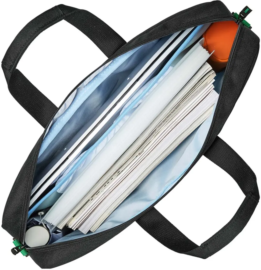 RivaCase Gremio 14 Waterdichte Laptoptas - 2 Vakken - Zwart - afbeelding 5 van 6
