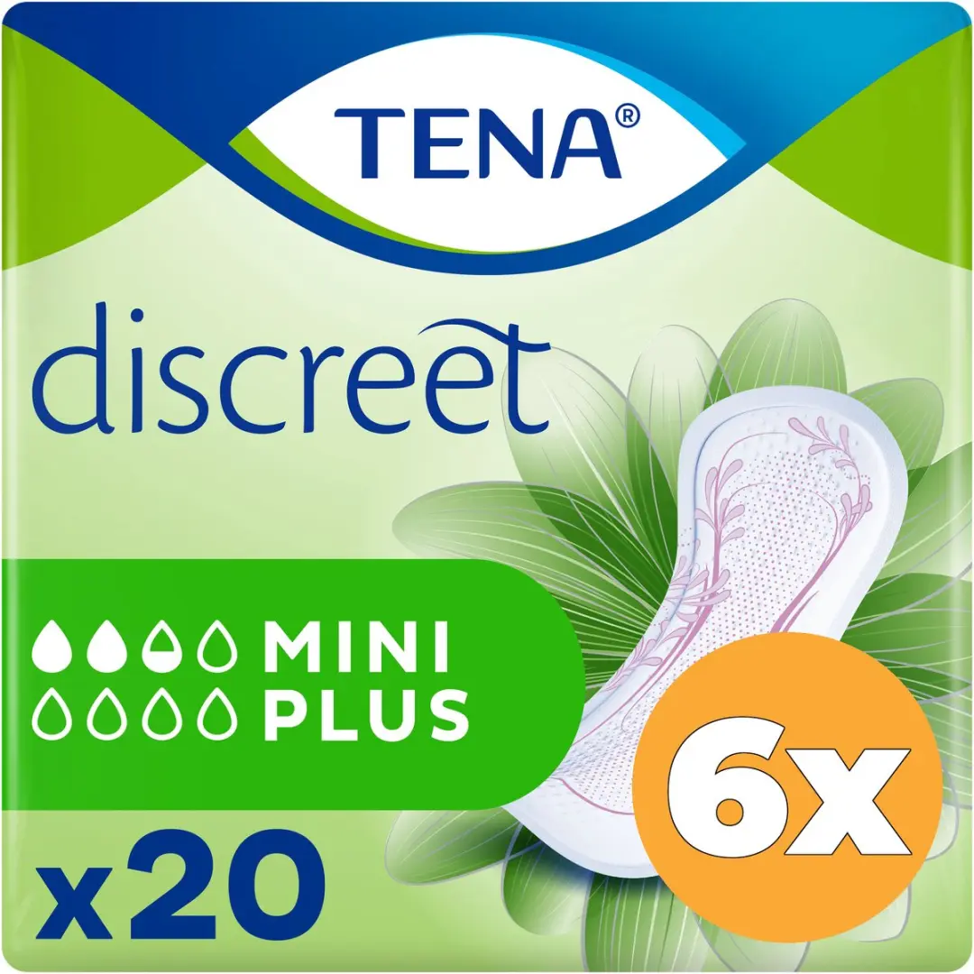 TENA Discreet Mini Plus Inlegkruisjes 120 Stuks - afbeelding 6 van 6