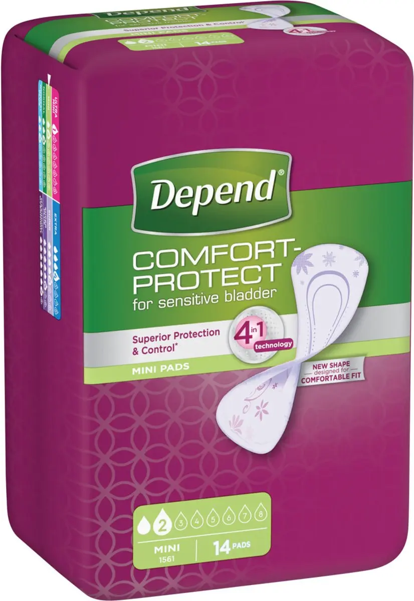 Depend Incontinentieverband Mini M - 14 Stuks