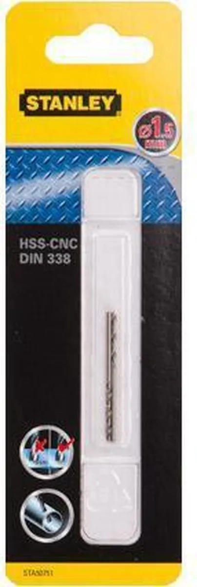 Stanley Metaalboor HSS-CNC 1,5mm