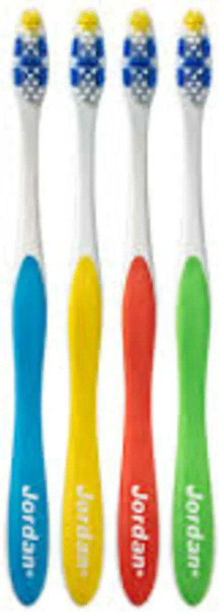 Jordan Total Clean Tandenborstels Soft - 4 Stuks - Multicolor