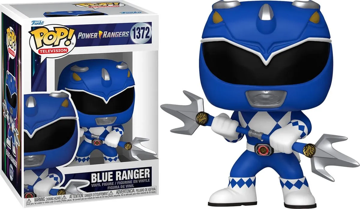 Funko Pop Power Rangers Blue Ranger #72155 - Multi - afbeelding 6 van 6