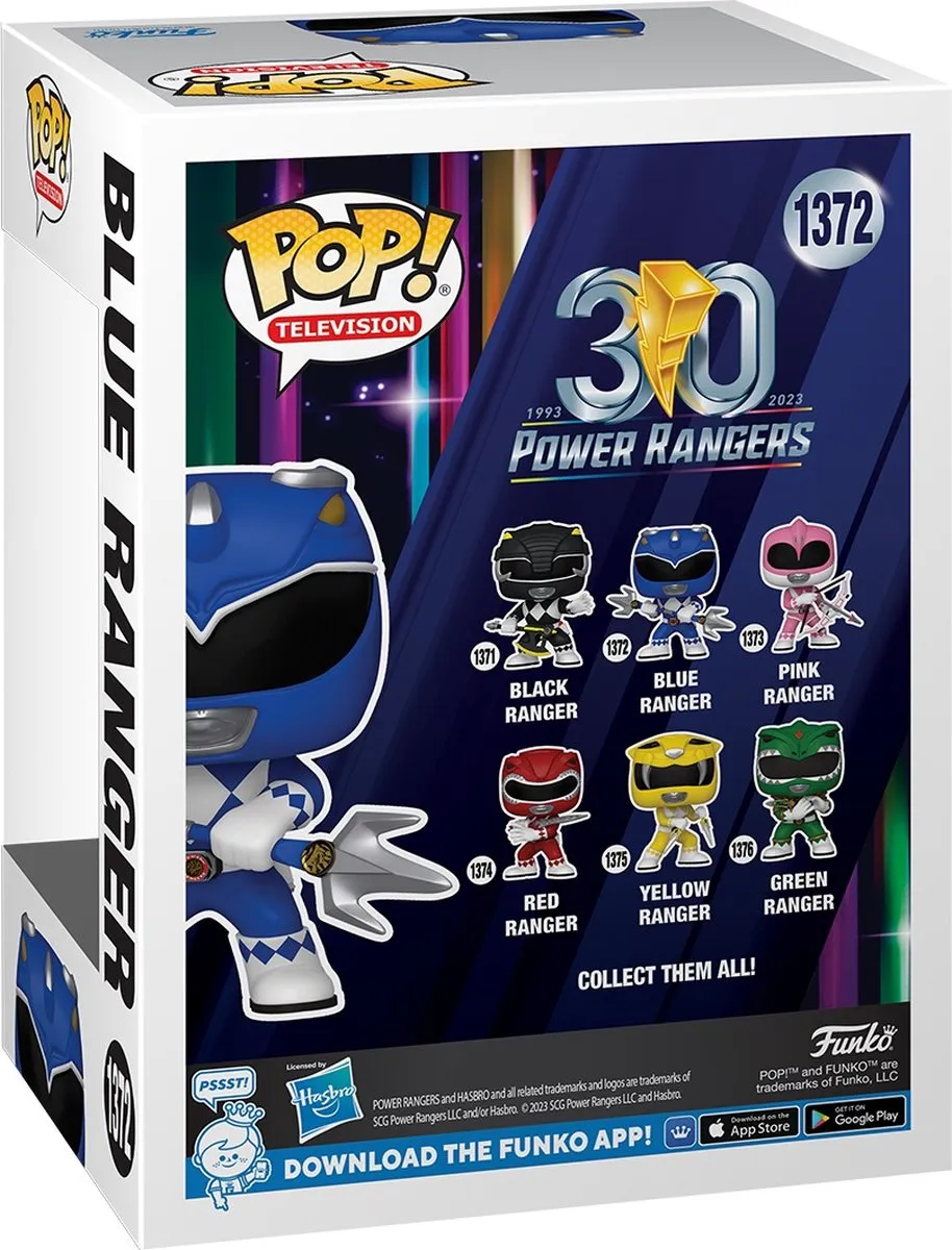 Funko Pop Power Rangers Blue Ranger #72155 - Multi