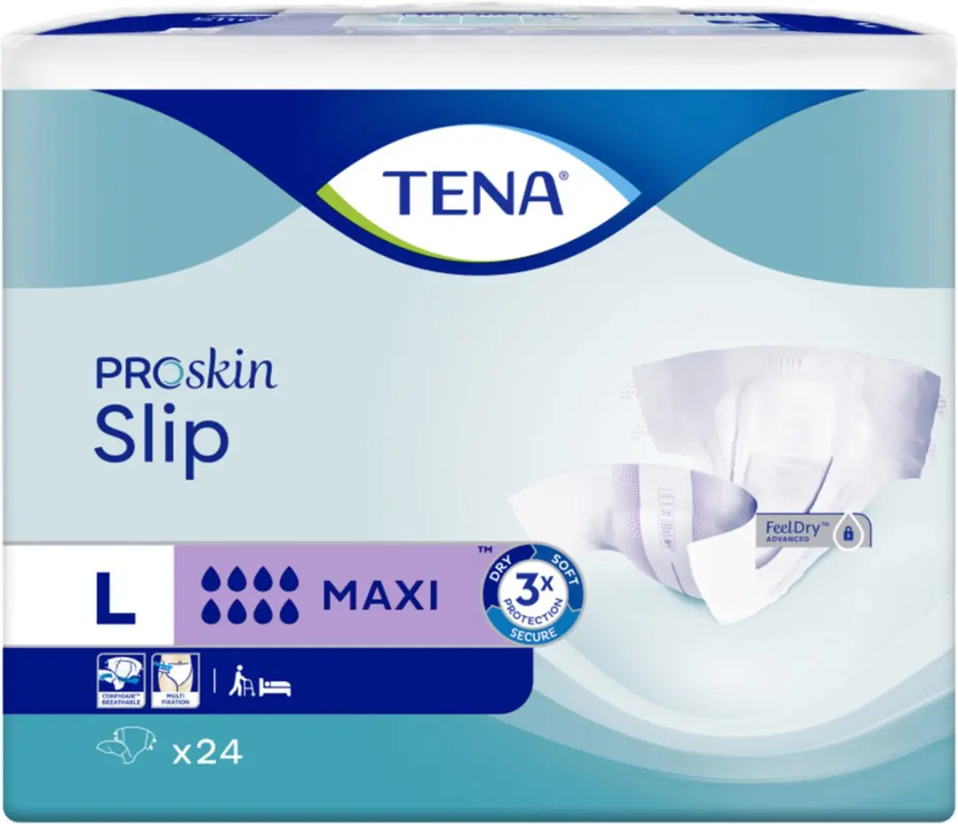 TENA Slip Maxi Large Kleefluiers - 72 Stuks