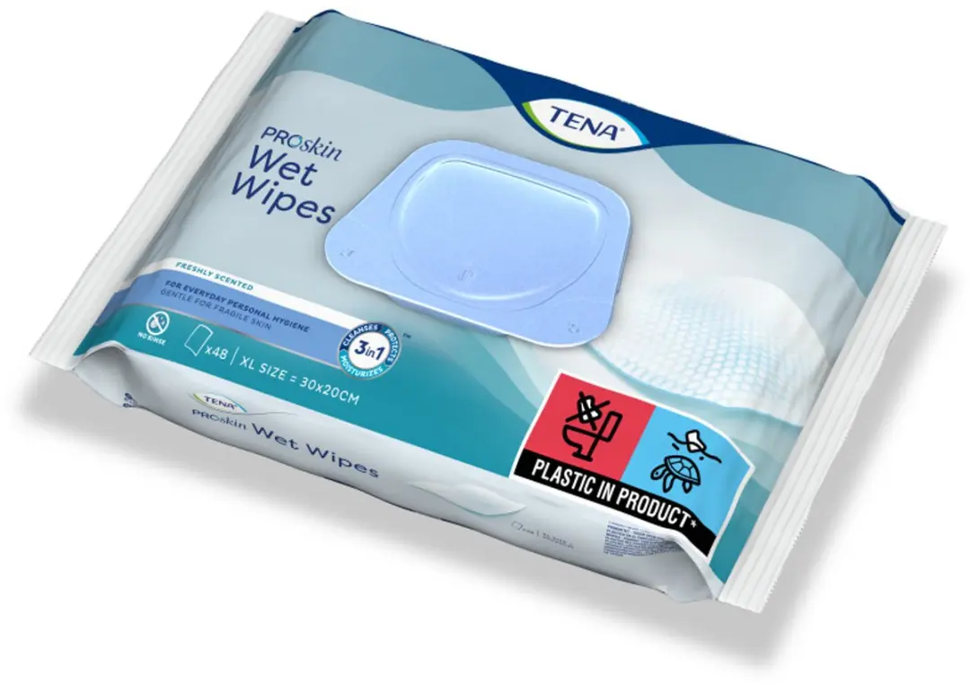 TENA Proskin WetWipes - 48 Stuks
