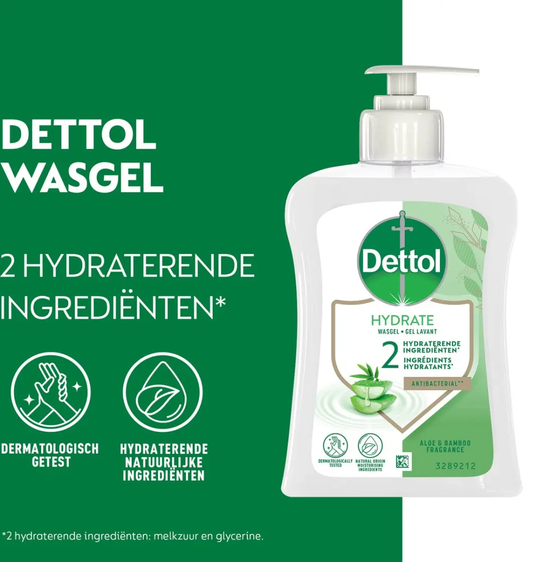 Dettol Hydraterende Aloë Vera 250ml - 10 Stuks