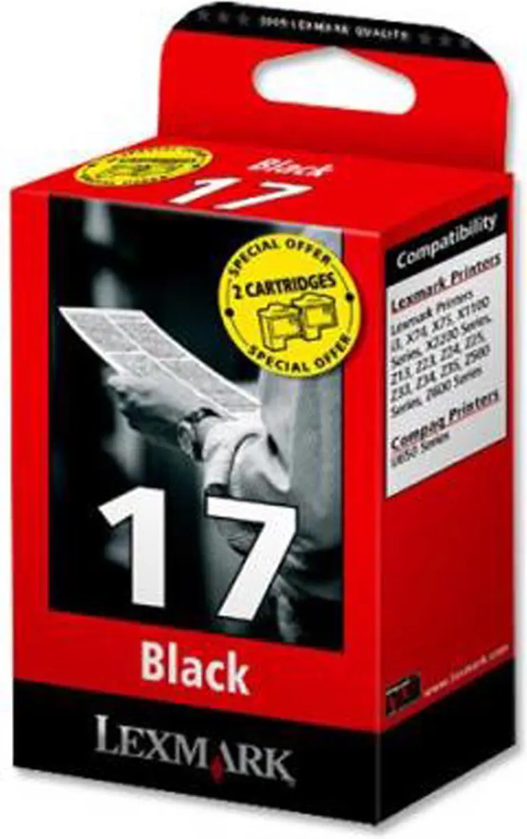 Lexmark 17 Inktcartridge 0080D2954 - Zwart - 205 Pag