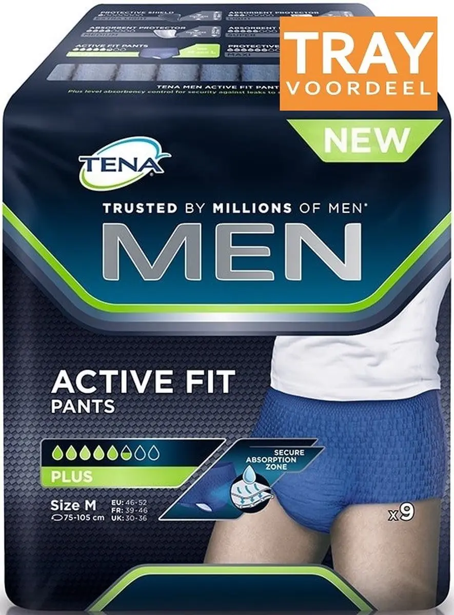 TENA Men Active Fit Pants Plus Incontinentiebroekjes